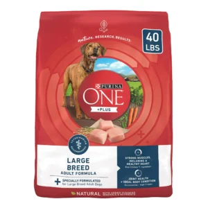 Purina ONE Plus Large Breed Adult Dog Food Dry Formula, Chicken, 40 lb Bag